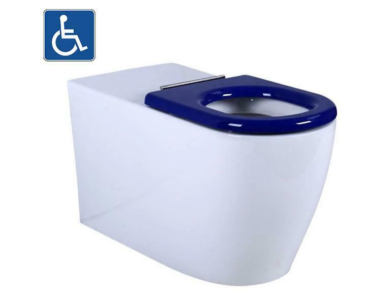 Rimless Wall Faced Floor Pan Aged Care Disabled Toilet concealed inwall cistern