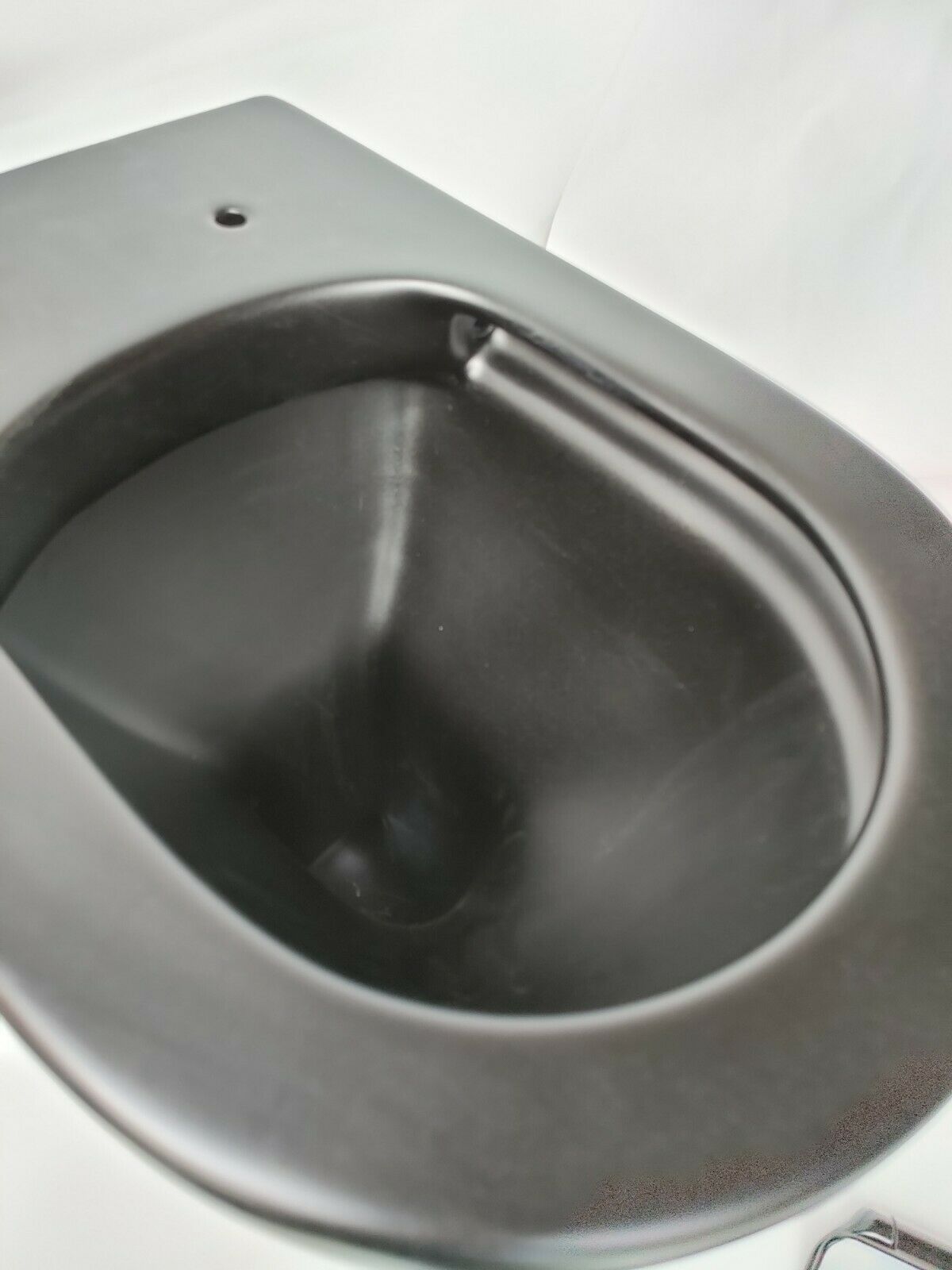 In Wall Concealed Cistern Toilet Matte Black pan chrome Rimless floor mount